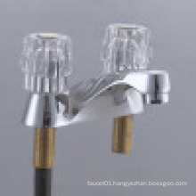 Brass Double Handle Kitchen Faucet